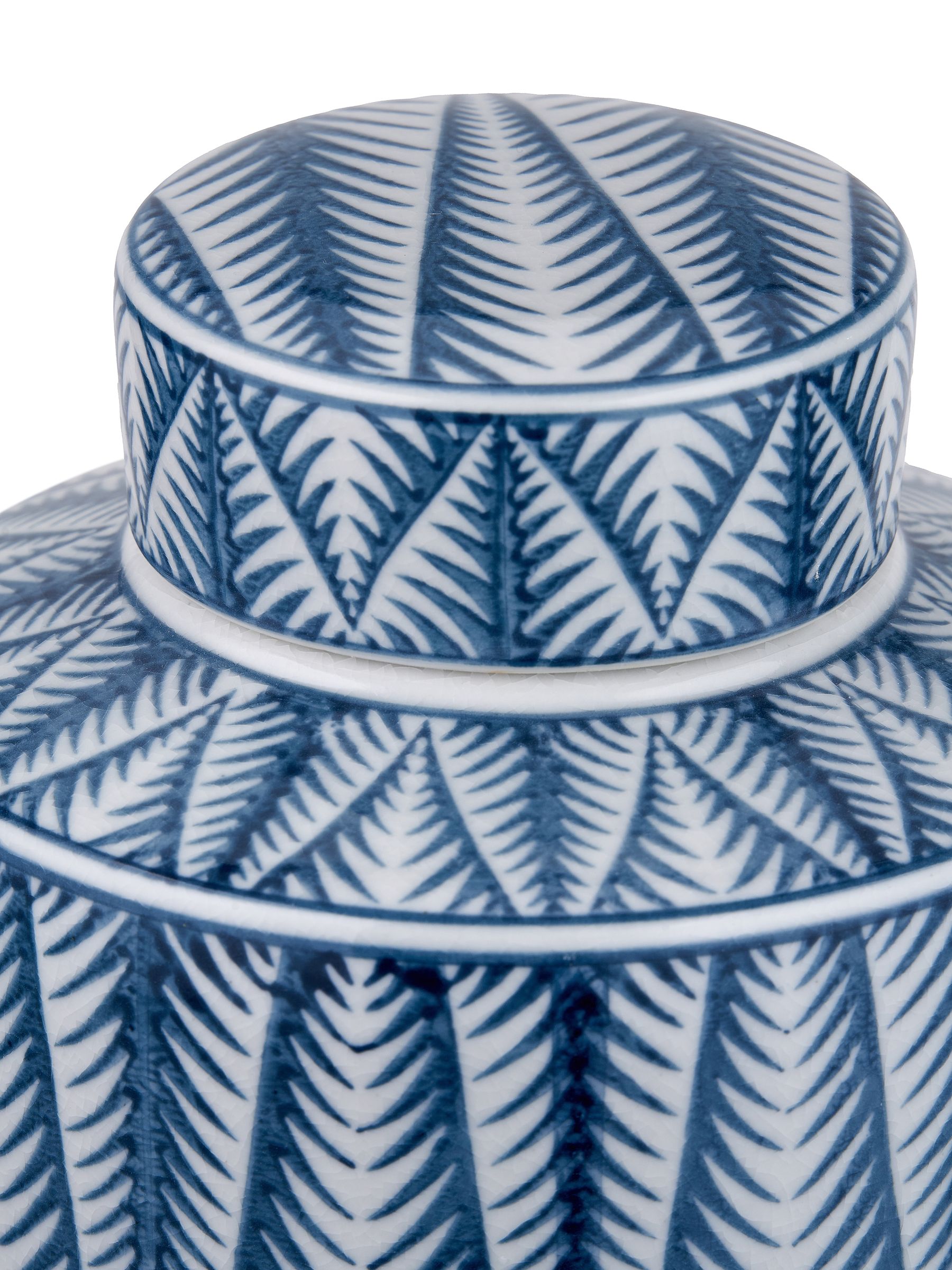 Buy Pacific Blue Samara Ceramicaztec Style Design Lidded Ginger Jar ...