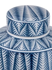 Pacific Blue Samara Ceramicaztec Style Design Lidded Ginger Jar - Image 3 of 6
