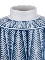 Pacific Blue Samara Ceramicaztec Style Design Lidded Ginger Jar - Image 5 of 6