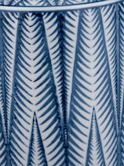 Pacific Blue Samara Ceramicaztec Style Design Lidded Ginger Jar - Image 6 of 6