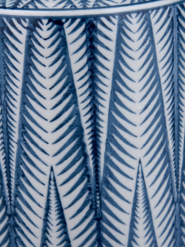 Pacific Blue Samara Ceramicaztec Style Design Lidded Ginger Jar - Image 6 of 6 Pacific Blue Samara Ceramicaztec Style Design Lidded Ginger Jar - Image 6 of 6