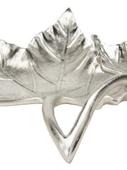 Pacific Silver Metal Dual Oak Leaf Bowl - Image 2 of 2