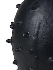 Pacific Black Metal Vase with Bobbles - Image 3 of 4