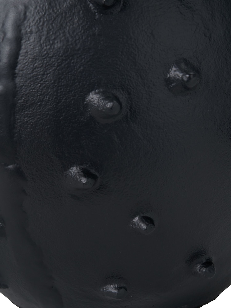 Pacific Black Metal Vase with Bobbles - Image 4 of 4