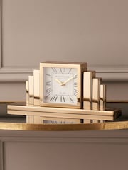 Pacific Gold Metal Art Deco Table Clock - Image 1 of 6