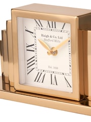 Pacific Gold Metal Art Deco Table Clock - Image 3 of 6