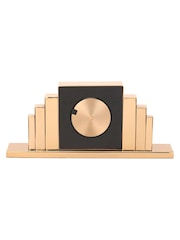 Pacific Gold Metal Art Deco Table Clock - Image 6 of 6