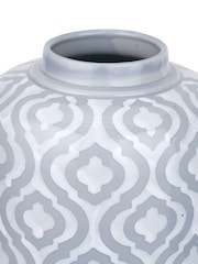 Pacific Grey Celia Ceramic Geo Lidded Ginger Jar - Image 3 of 6