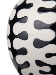 Pacific Black Elkorn Ceramic Coral Design Lidded Ginger Jar - Image 3 of 4