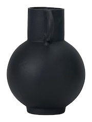 Pacific Black Metal Vase with Handles - Image 2 of 5