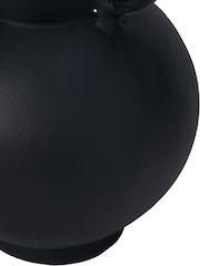 Pacific Black Metal Vase with Handles - Image 4 of 5