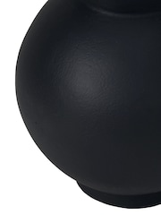 Pacific Black Metal Vase with Handles - Image 5 of 5