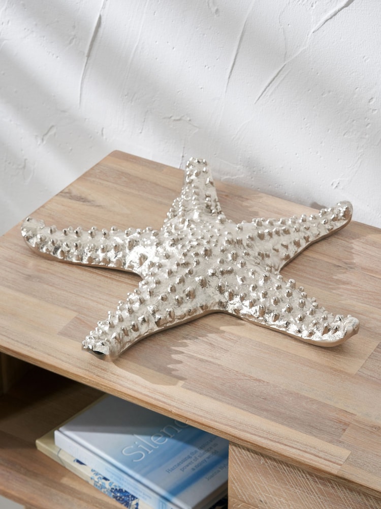 Pacific Silver Metal Starfish Ornament - Image 1 of 6