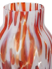 Pacific Red Tall Tortoiseshell Glass Vase - Image 2 of 7