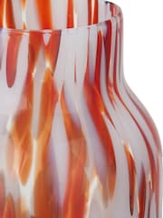 Pacific Red Tall Tortoiseshell Glass Vase - Image 4 of 7