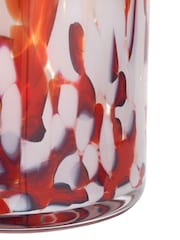 Pacific Red Tall Tortoiseshell Glass Vase - Image 5 of 7