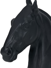 Pacific Black Metal Horse Head Ornament - Image 2 of 6