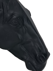 Pacific Black Metal Horse Head Ornament - Image 6 of 6