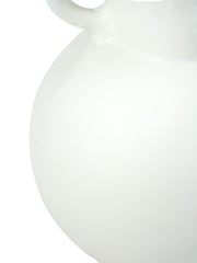 Pacific White Metal Vase with Handles - Image 6 of 6
