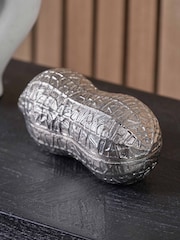 Pacific Silver Metal Peanut Lidded Trinket Bowl - Image 1 of 4
