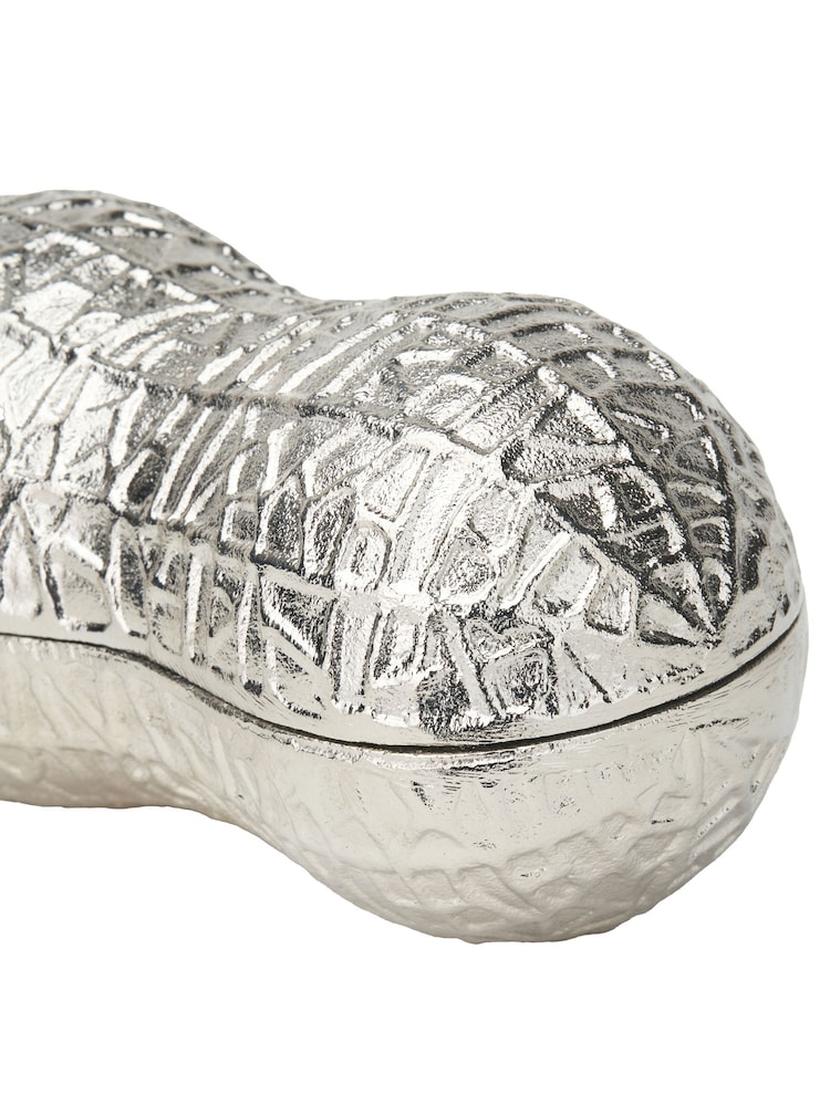 Pacific Silver Metal Peanut Lidded Trinket Bowl - Image 4 of 4