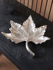 Pacific Silver Metal Oak Leaf Bowl - Image 1 of 1