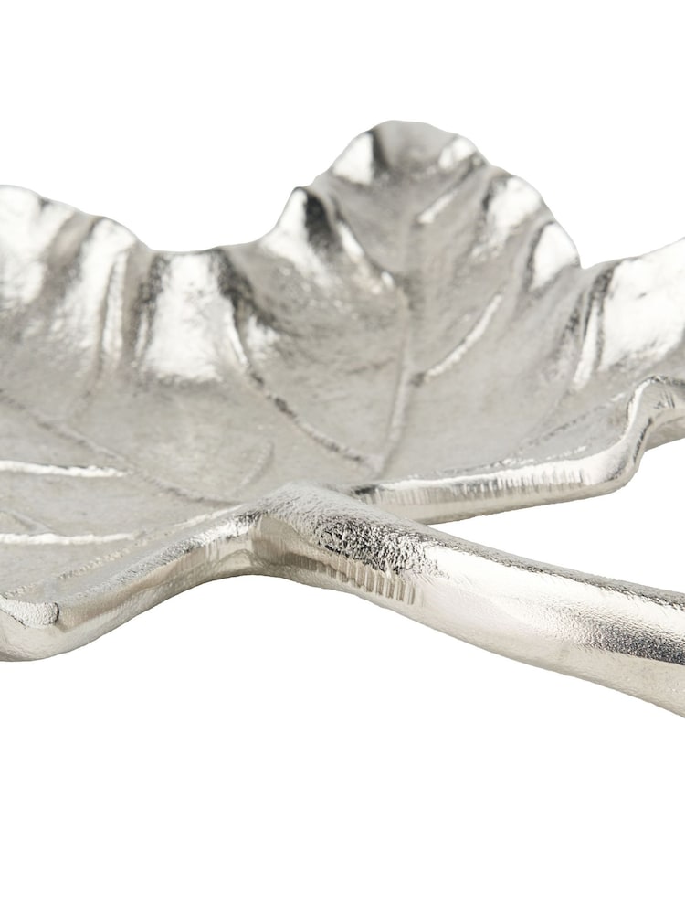 Pacific Silver Metal Oak Leaf Bowl - Image 2 of 4 Pacific Silver Metal Oak Leaf Bowl - Image 2 of 4