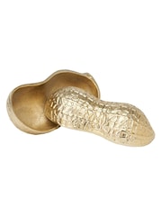 Pacific Gold Metal Peanut Lidded Trinket Bowl - Image 2 of 6