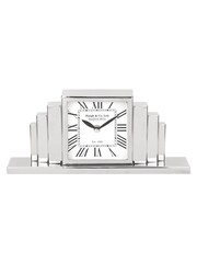 Pacific Silver Metal Art Deco Table Clock - Image 2 of 6