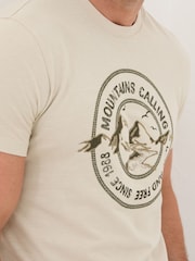 FatFace Natural Mountains Calling T-Shirt - Image 4 of 5