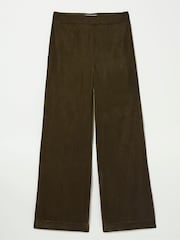 FatFace Ava Brown Velvet Trousers - Image 6 of 6