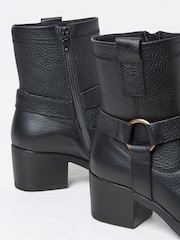 FatFace Hazel Black Mid Heel Boots - Image 3 of 3