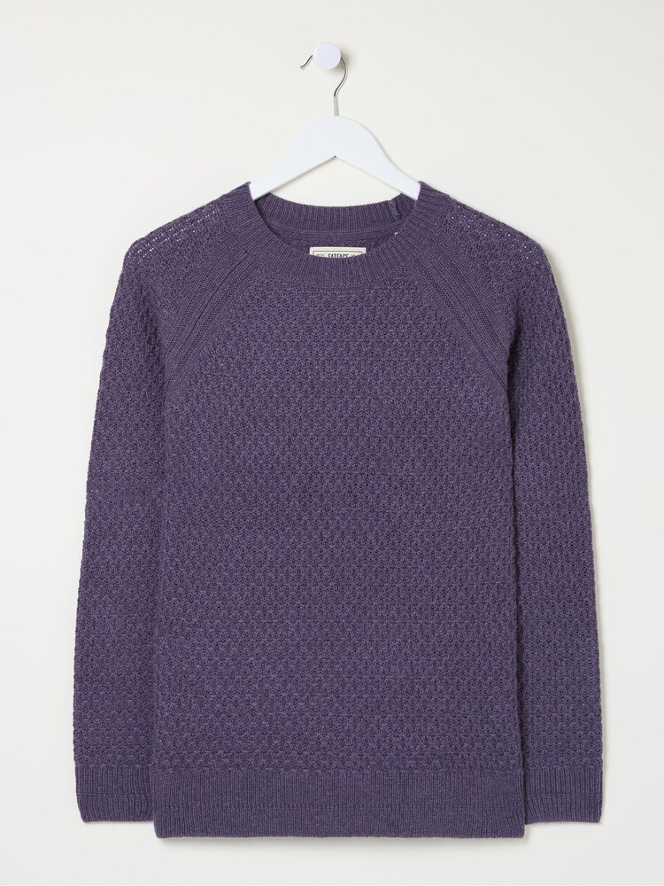FatFace Ella Dark Purple Jumper - Image 5 of 5