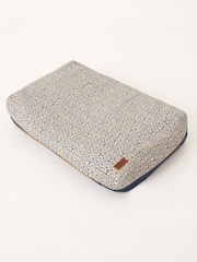 FatFace Blue 71cmx98cm Bee Print Cushion Pet Bed - Image 1 of 1