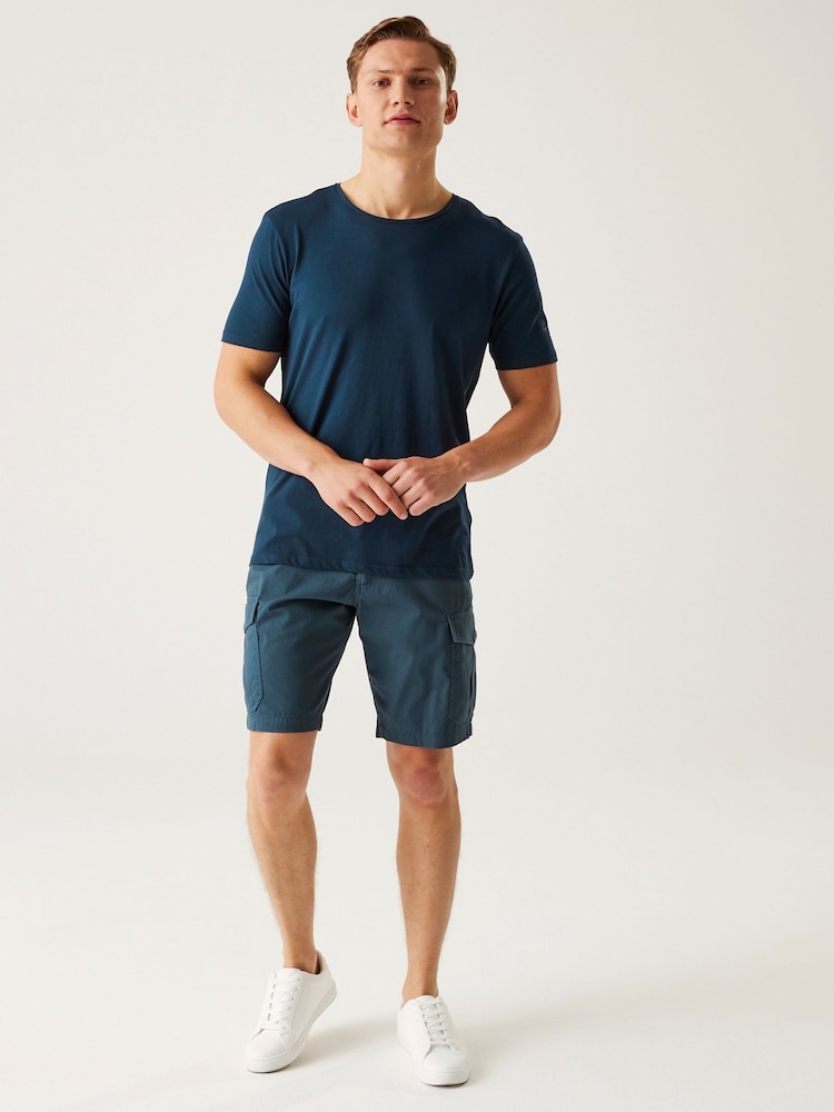 Regatta Navy Ruwan Cargo Shorts - Image 2 of 6 Regatta Navy Ruwan Cargo Shorts - Image 2 of 6