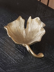 Pacific Gold Metal Gingko Leaf Trinket Bowl - Image 1 of 5