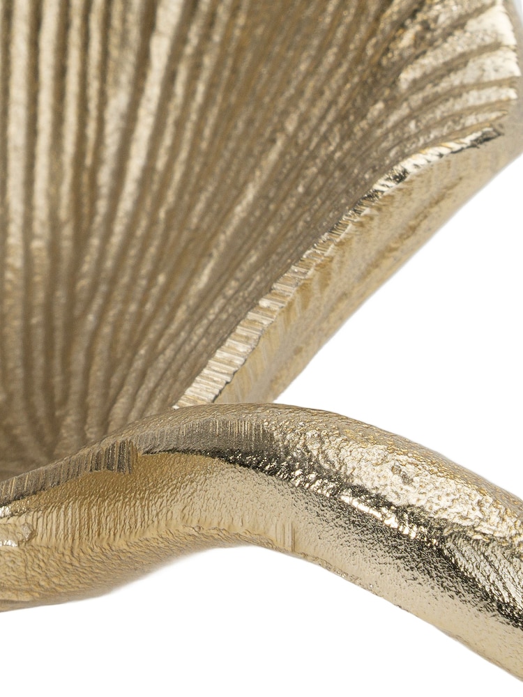 Pacific Gold Metal Gingko Leaf Trinket Bowl - Image 5 of 5