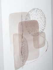 Pacific Natural Abstract Canvases with Natural Frame Set of 2 - Image 3 of 6