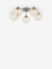 Chrome Juno 5 Light Flush Ceiling Light Fitting - Image 5 of 5