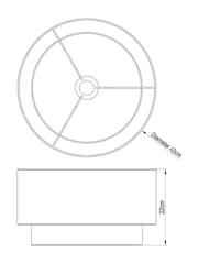 Pink Rico Easy Fit Shade 2 Tier Large Ceiling Light - Image 4 of 5