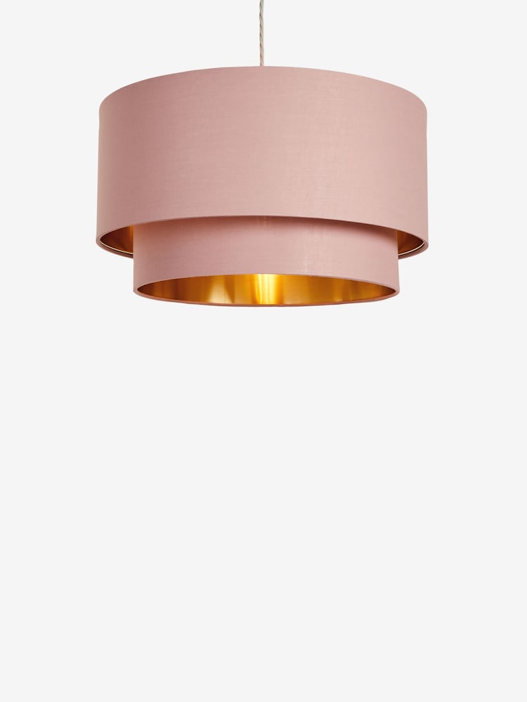 Pink Rico Easy Fit Shade 2 Tier Large Ceiling Light - Image 5 of 5