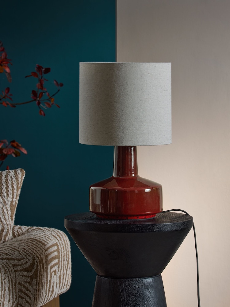 Red Linton Table Lamp - Image 2 of 5