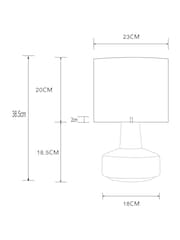 Red Linton Table Lamp - Image 4 of 5
