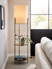 Pewter Grey Stratton Floor Lamp - Image 1 of 5