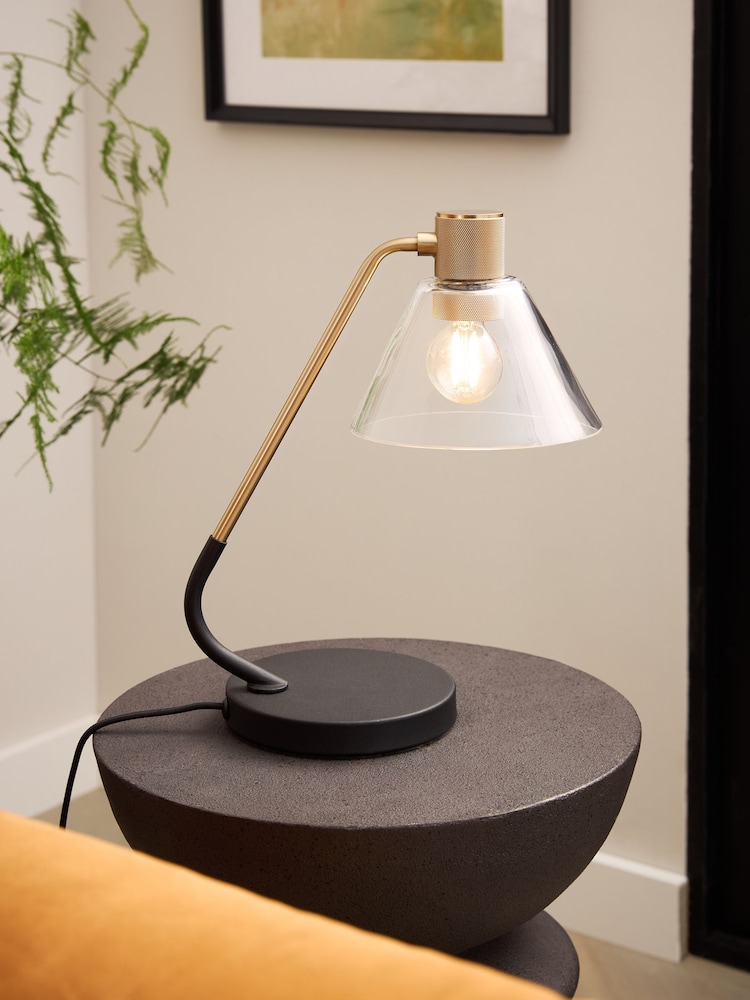 Brass Denver Touch Table Lamp - Image 1 of 5