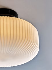 Black Ryker Flush Ceiling Light Fitting - Also Suitable for Use in Bathrooms - Image 3 of 5