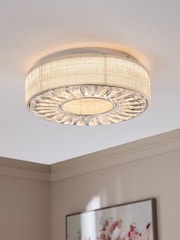 Clear Sora Flush Ceiling Light Fitting - Image 1 of 5