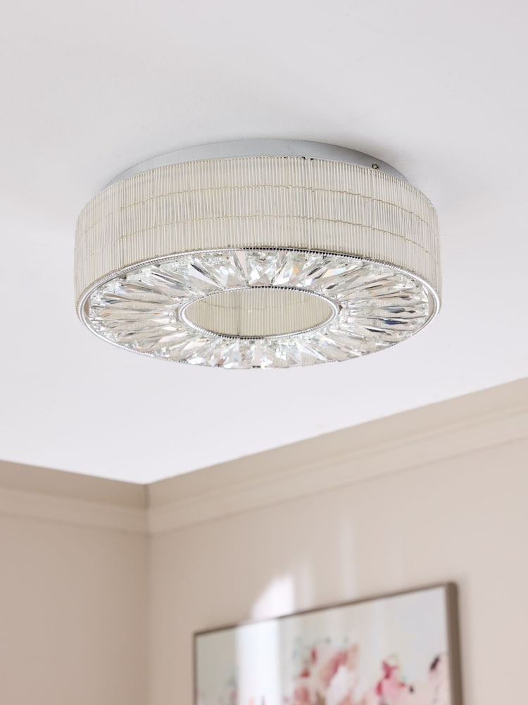 Clear Sora Flush Ceiling Light Fitting - Image 2 of 5