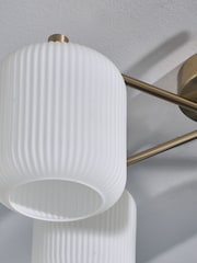 Brass Ryker 5 Light Flush Ceiling Light Fitting - Image 5 of 6