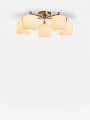 Brass Ryker 5 Light Flush Ceiling Light Fitting - Image 6 of 6